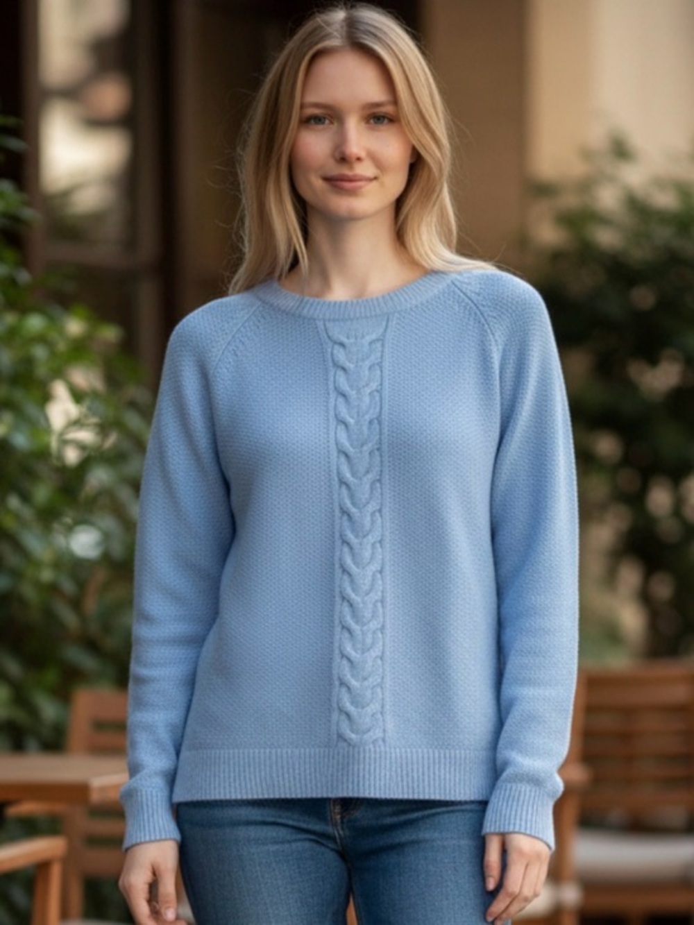 🫶🏻 Karen Scott Waterfall Textured Cable Sweater